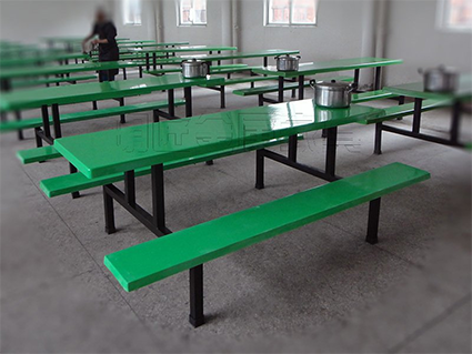 八人方形玻璃钢餐桌椅 工厂学校饭堂餐桌椅组合桌椅一件起发