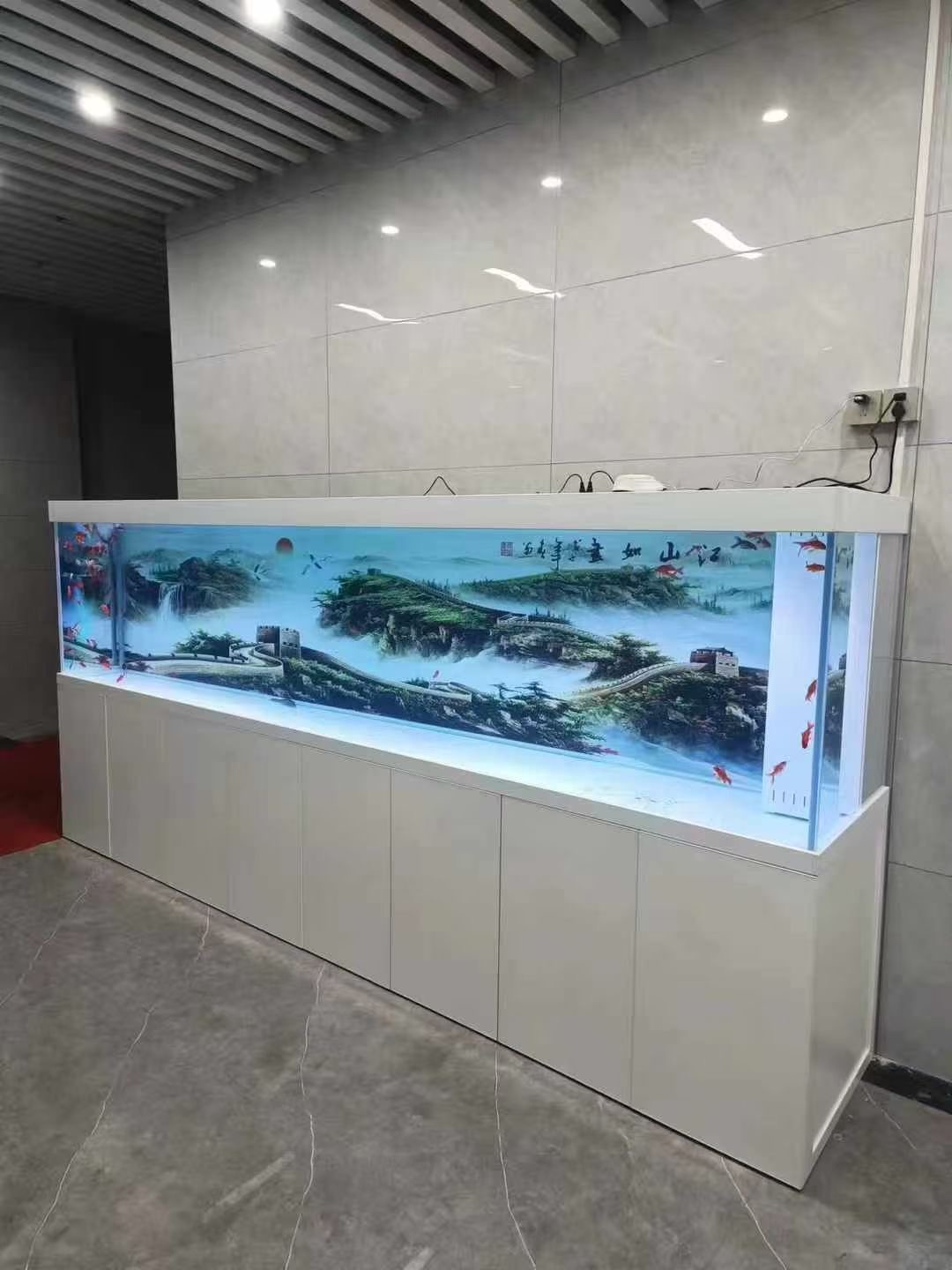 山东水族鱼缸批发厂家——艺景大型鱼缸广东省东莞市