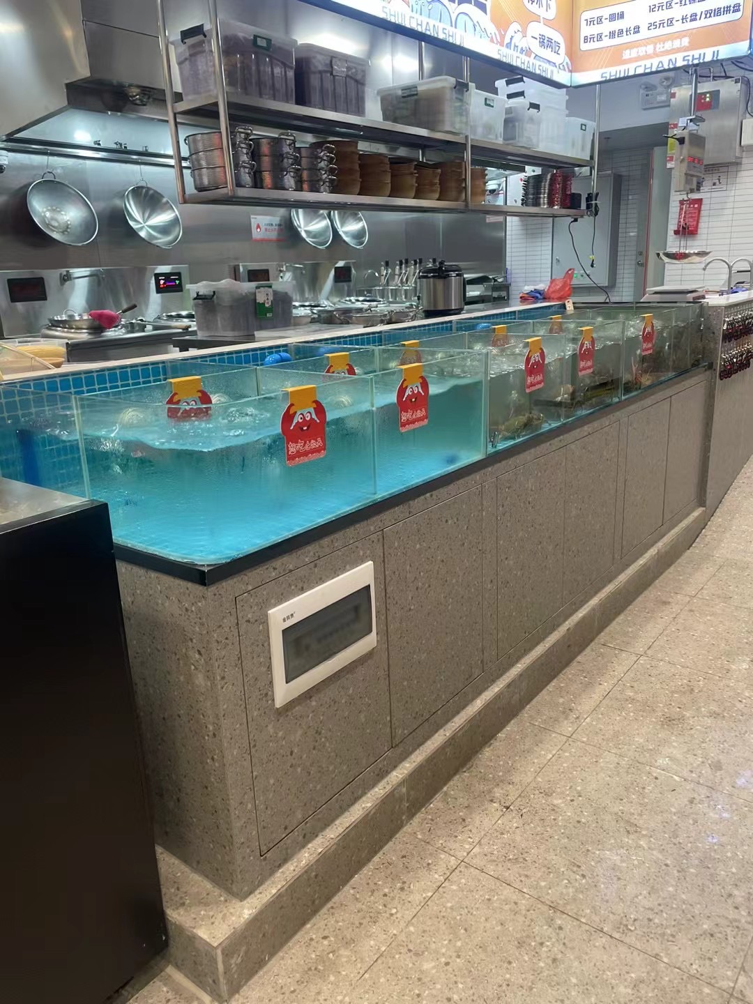 餐饮海鲜鱼缸批发厂家广东省东莞市