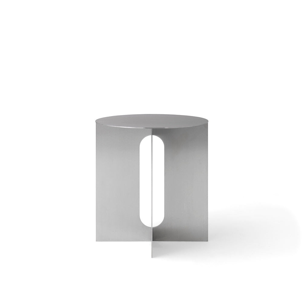 不锈钢圆形边几（ANDROGYNE SIDE TABLE）